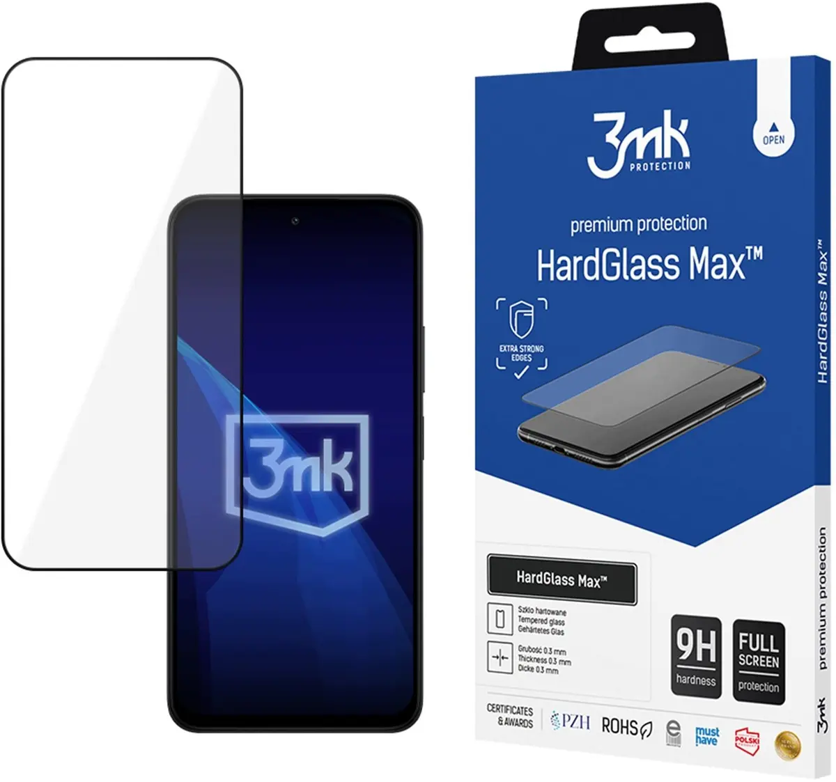 3MK HardGlass Max ekrāna aizsargstikls priekš