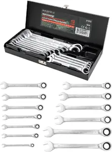 Rockforce RF-51310 Combination Ratchet Wrench Set 8-22 mm 13-Piece