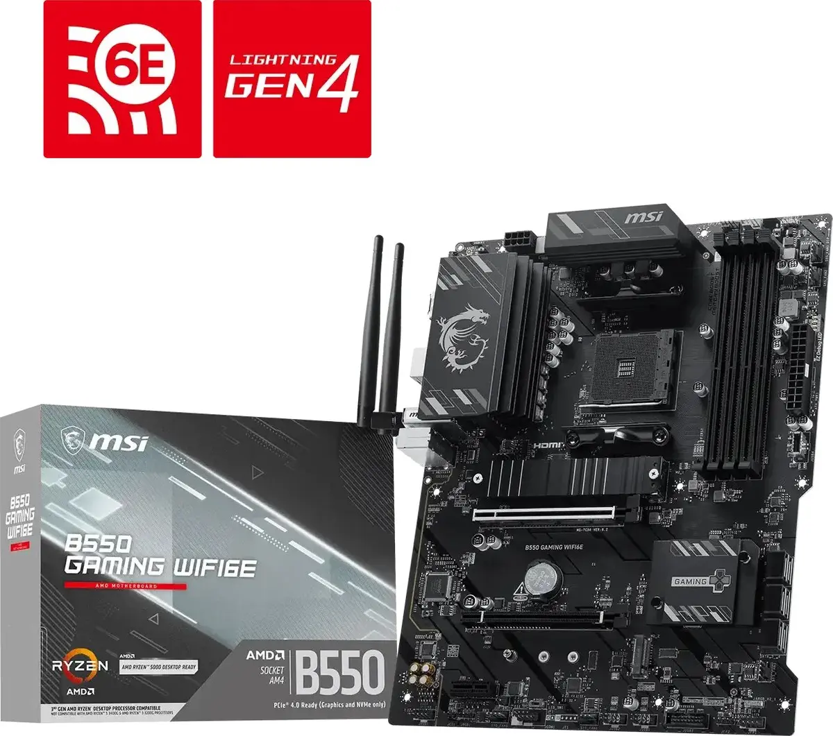 MSI B550 GAMING WIFI6E Mātesplate AMD