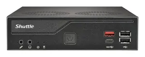 SHUTTLE DH810S Мини-ПК Barebone LGA1851 Intel H810 Черный 120Вт Gigabit LAN HDMI DisplayPort COM-порт