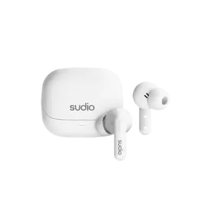 Беспроводные наушники Sudio C8 True Wireless белого цвета со встроенным аккумулятором