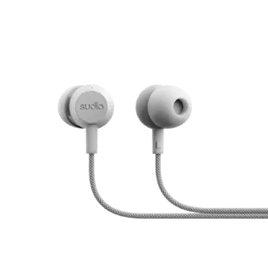 Наушники-вкладыши Sudio V3 с подключением USB-C, встроенным микрофоном, драйверами 10 мм, импедансом 32 Ом и серо-белым цветом
