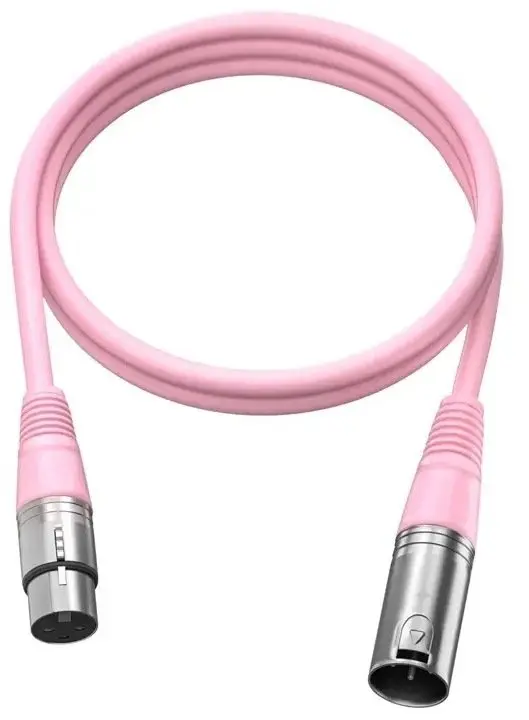 Fifine L9C-P XLR Kabelis 180cm Rozā