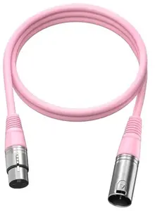 Fifine L9C-P XLR Kabelis 180cm Rozā