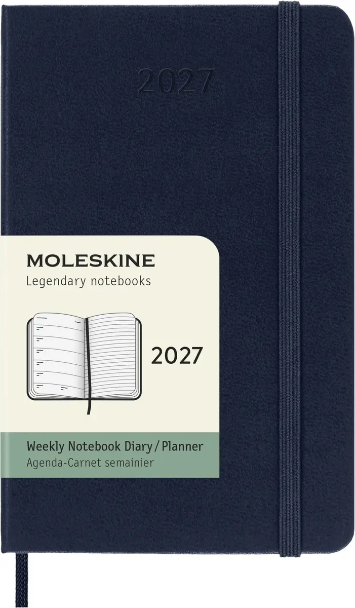 Moleskine nedēļas plānotājs 2027 12 mēnešu