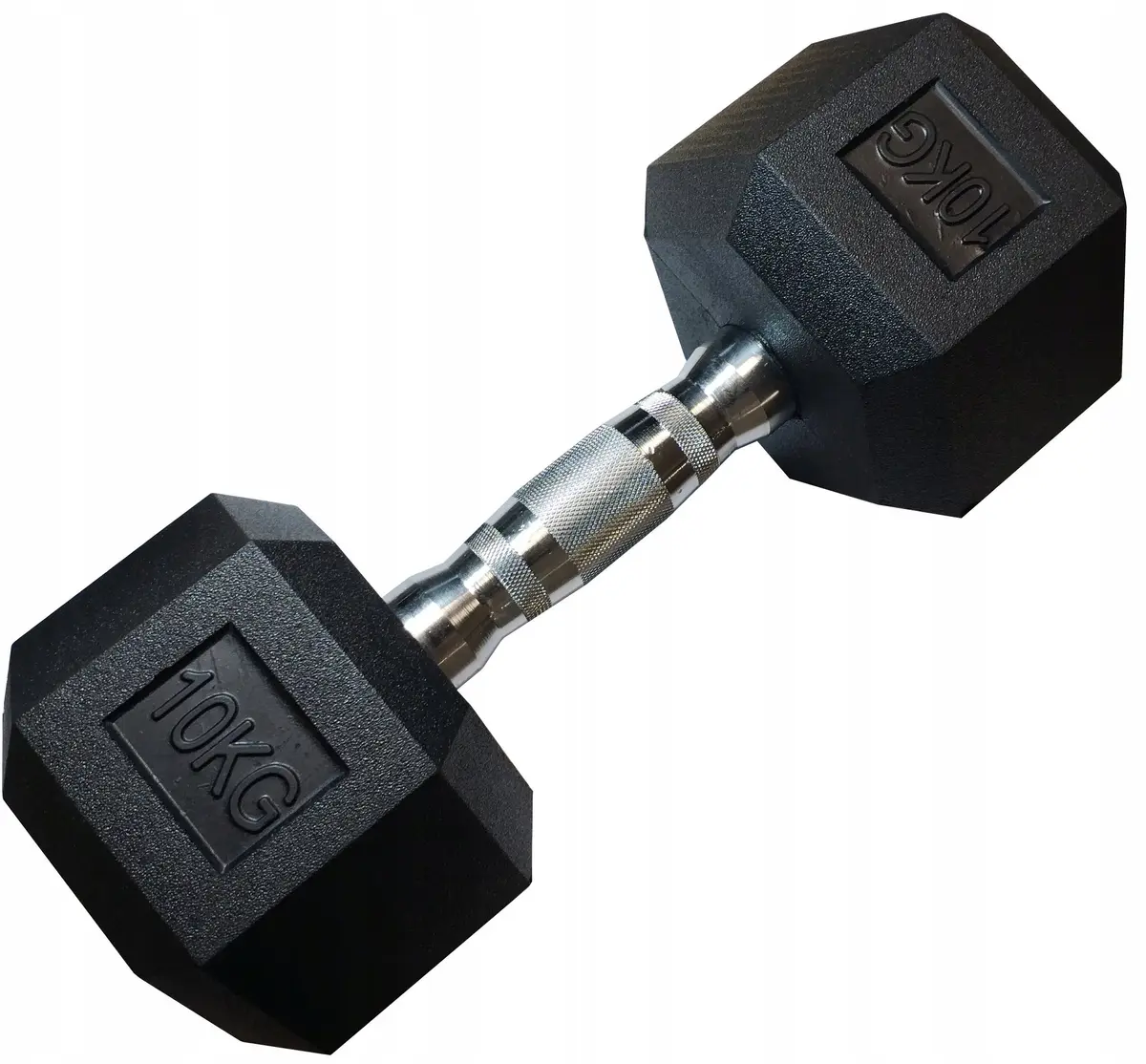 Kubisport 10 kg sešstūra ar gumiju