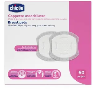 CHICCO Antibacterial Breast Pads White 60 pcs