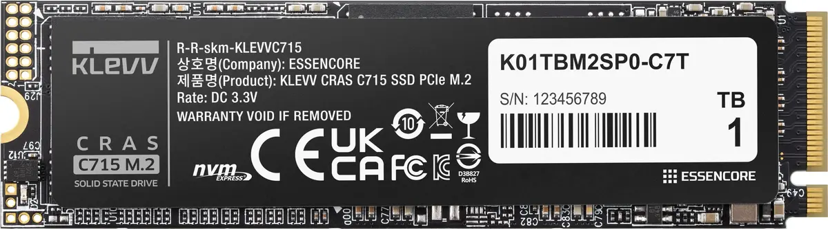 KLEVV C715 1 TB Cietvielu diskdzinis