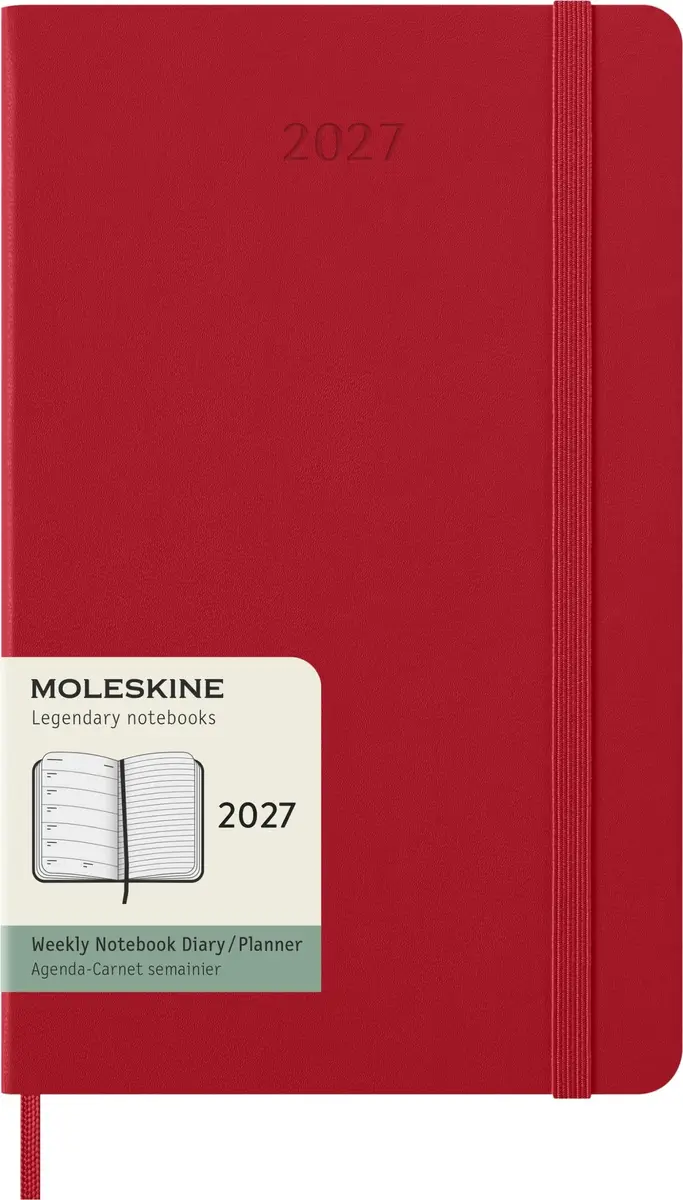 Moleskine nedēļas plānotājs 2027, 12 mēneši