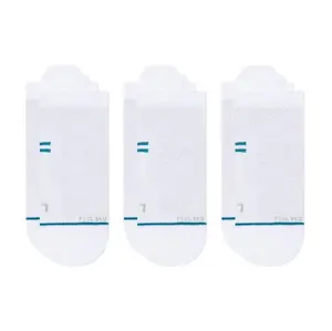 Interplastic Stance Athletic Tab Skriešanas zeķes 3 pāri baltas