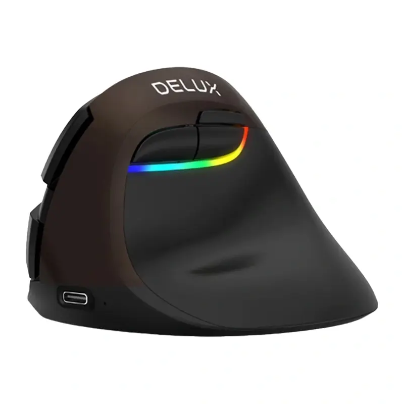 Эргономичная мышь Delux M618Mini Gold Photo 2