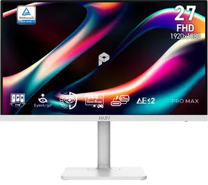MSI PRO MAX 271PHW E14 Monitors - 27 Collas IPS Full HD 144Hz 1ms Balts