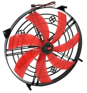 AIREN RedWingsGiantExtreme 300 LED RED korpusa ventilators 300x300x30mm ar sarkanu LED apgaismojumu