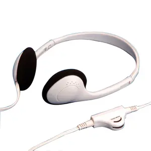 VALUE Stereo Headphone with Volume Control and 1.8 m Cable, Wired 20 - 20000 Hz Frequency, Light Grey