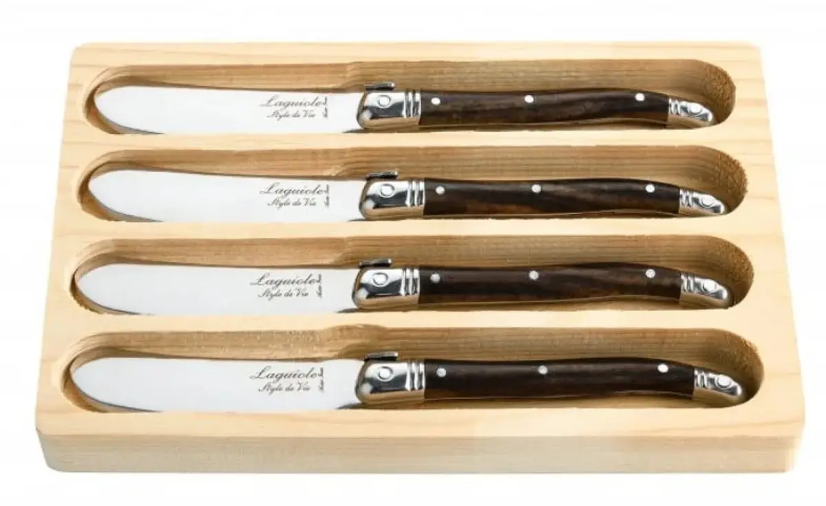 Laguiole Sviesta nezu komplekts Dark Wood