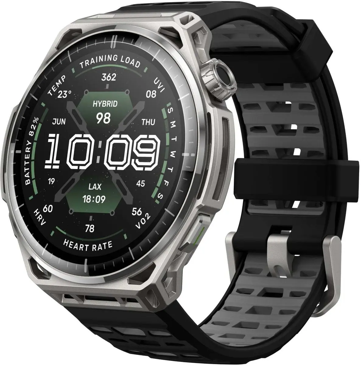 Amazfit Balance 3 viedpulkstenis nerūsējošā tērauda