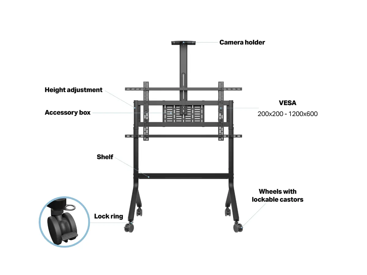Multibrackets M Collaboration Floorstand Plus for 65"-100" Photo 18