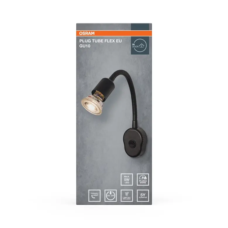 Osram GU10 Melna Sienas Naktslampa Photo 2