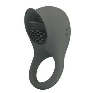 FOR HIM PRETTY LOVE Vibrating Ring with Oral Stimulation, Rechargeable Silicone with 12 Modes