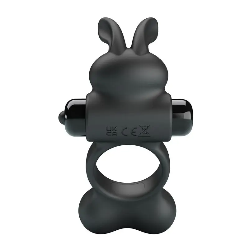 FOR HIM Vibrating Penis Ring with Bunny Stimulator Photo 5