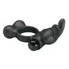FOR HIM Vibrating Penis Ring with Bunny Stimulator Photo 7