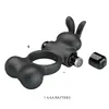 FOR HIM Vibrating Penis Ring with Bunny Stimulator Photo 8