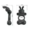 FOR HIM Vibrating Penis Ring with Bunny Stimulator Photo 10