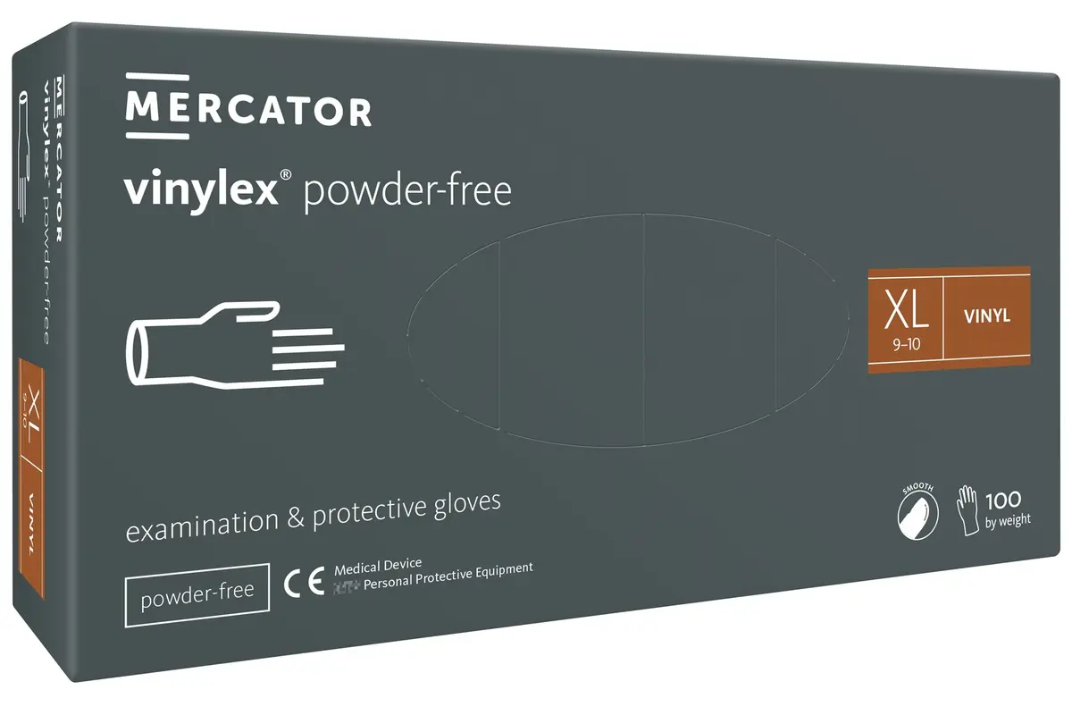 Mercator VINYLEX vinila cimdi vienreizējās lietošanas