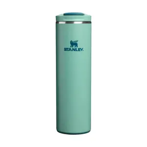 STANLEY Termokrūze The Transit Fliptop Mug 0.47L Gaiši zaļa vakuumizolēta nerūsējošā tērauda ar Aerolight tehnoloģiju