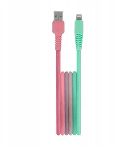 Setty KGA-L-1.52420 USB uz Lightning Kabelis 1,5 m 2,4A Tirkīza-rozā gradients