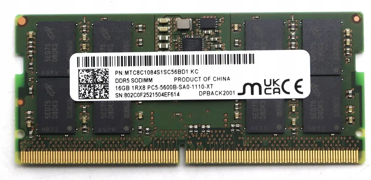 Lenovo 16GB DDR5 SODIMM klatporto atmiņas