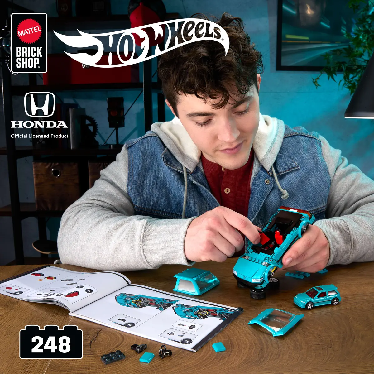 MATTEL Конструктор Custom ’90 Honda Civic EF Photo 7
