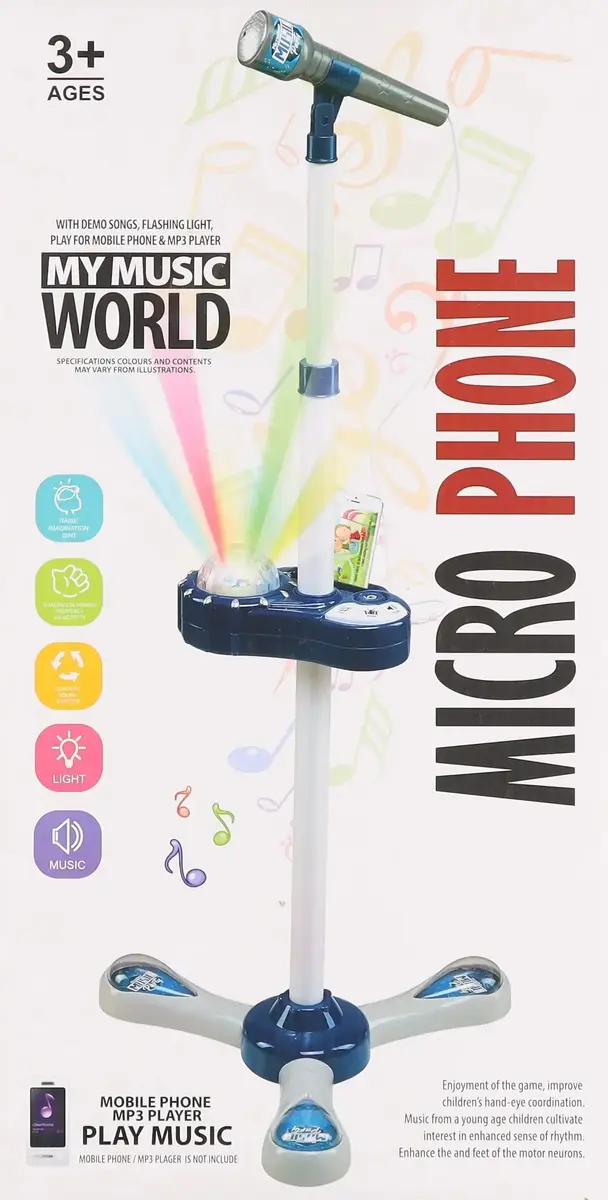 Rotaļu mikrofons Mega Creative 9801-B ar