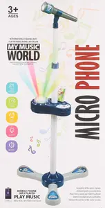 Игрушечный микрофон Mega Creative 9801-B с батарейным питанием и звуковыми эффектами