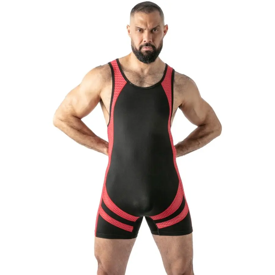 LOCKER GEAR Open Access Singlet Red