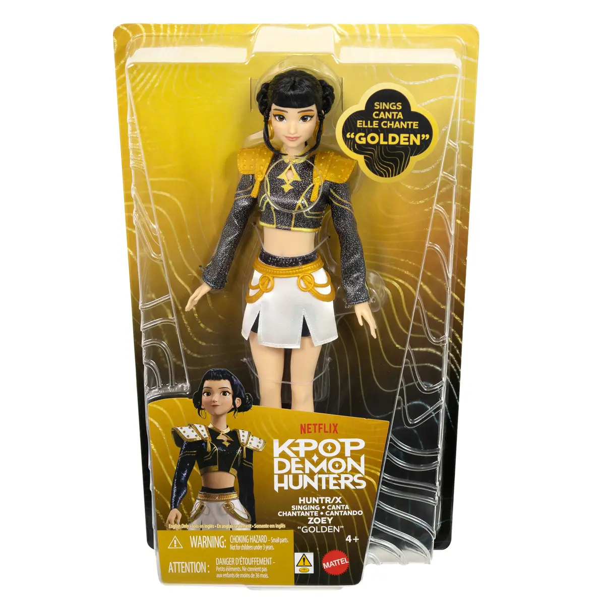 Mattel KPop Demon Hunters HUNTR/X Zoey Golden Singing lelle Photo 6