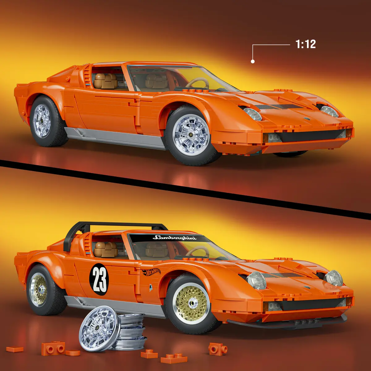 Mattel Hot Wheels ’71 Lamborghini Miura P400 SV konstruktors Photo 3