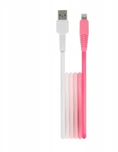 Setty USB uz Lightning Kabelis KGA-L-1.52420, garums 1,5 m, strāva 2,4A, balts un rozā gradienta