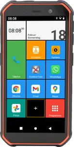 Olympia TREK Smartphone 5.5" Dual SIM Android 10 4G 3GB RAM 32GB Storage 5000mAh IP68 Black Orange