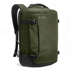 Рюкзак Tech-Protect Defender S70 зеленый 24L с отделением для ноутбука 16 дюймов и открытием в стиле чемодана для путешествий