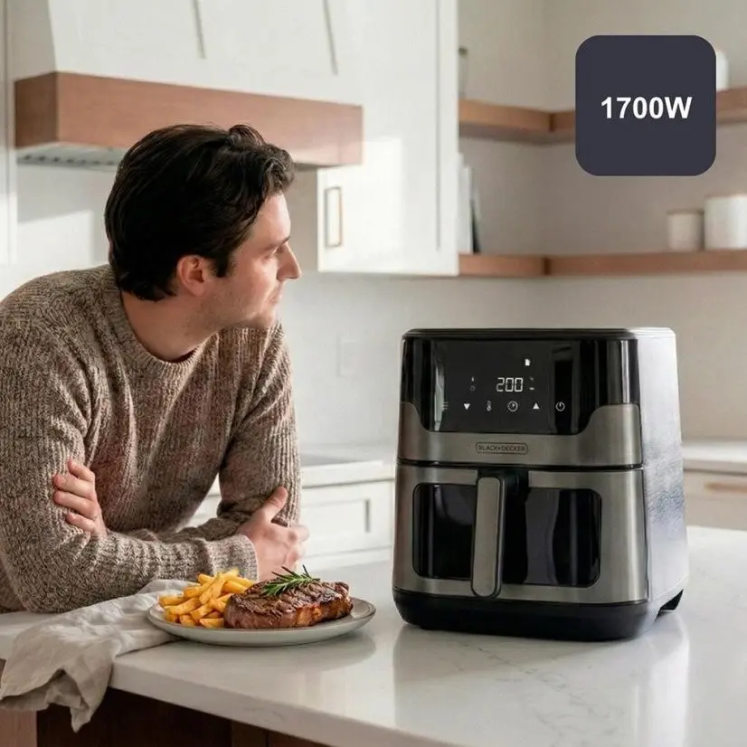 Аэрофритюрница Black & Decker BXAF8001E Photo 6