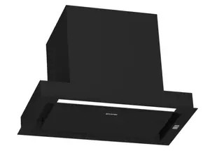 Gorenje BHI65138B island cooker hood with Wi-Fi, LED illumination, 690 m³/h maximum extraction power, black finish and energy efficiency class A