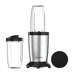 Taurus Tabletop Blender SHAKE & GO MIX 1000 W 0.5 L Glass Bowl Ice Crushing Pulse Function 6 Blades Chopper 2 Cups