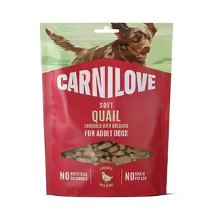 Мягкое лакомство для собак CARNILOVE Quail enriched with Oregano