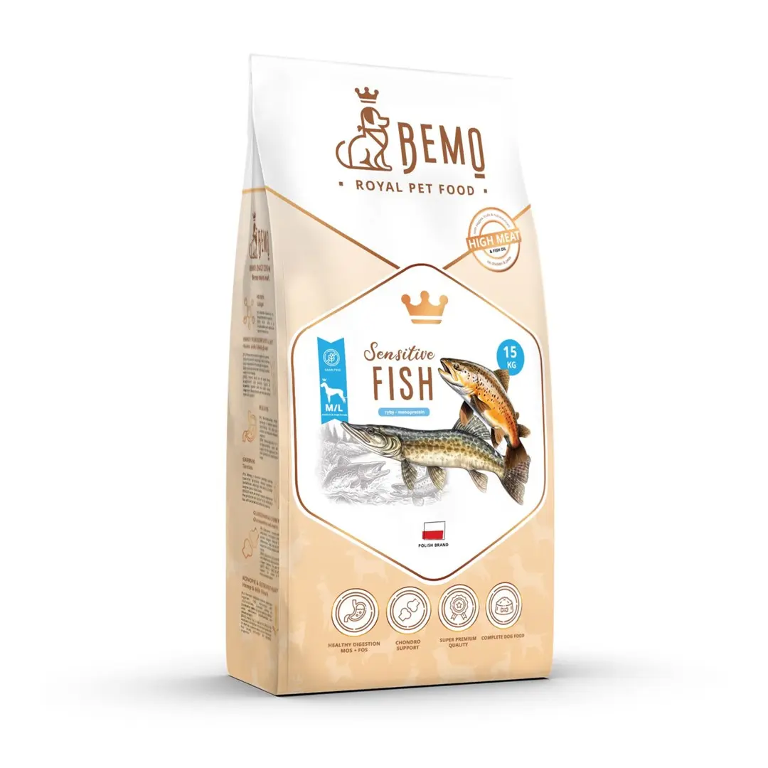 Bemo Sensitive Fish sausā suņu barība