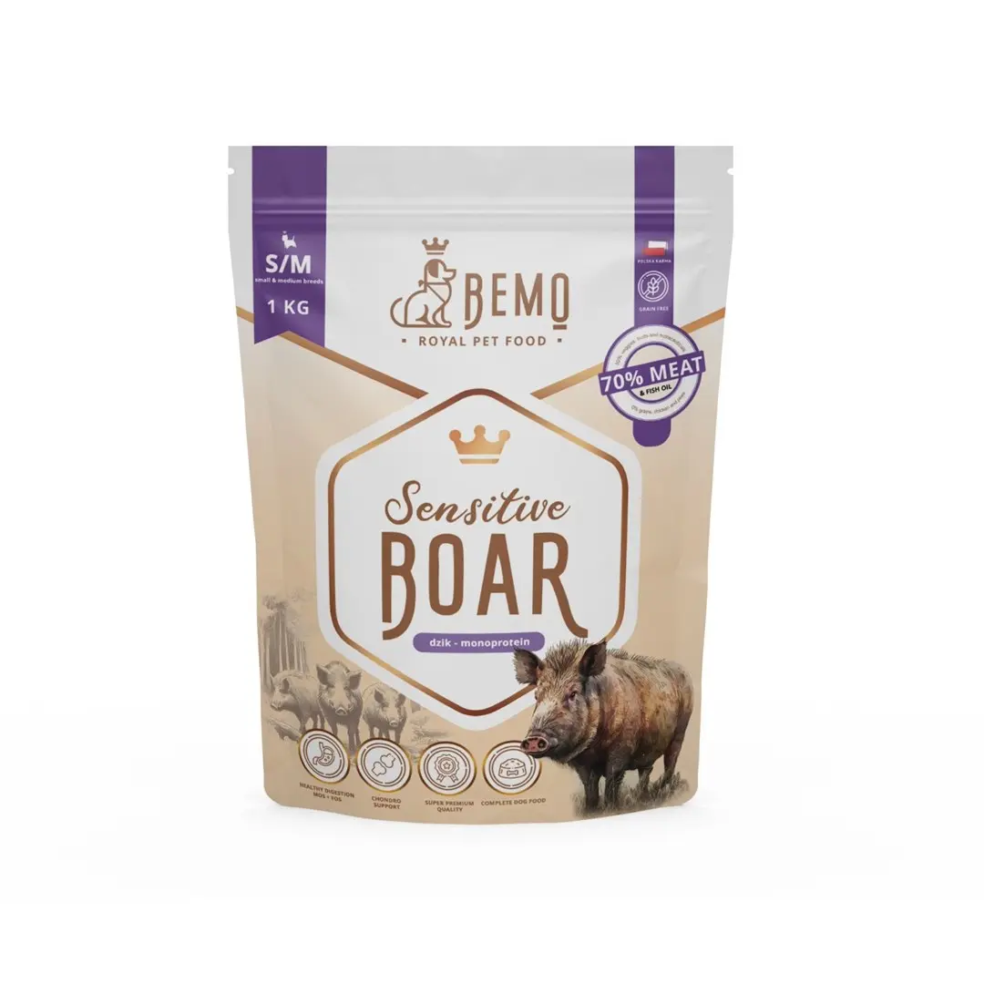 BEMO Sensitive Boar Small/Medium Mono sausā