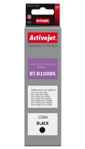 Activejet AB-D100Bk Ink Cartridge Supreme High Yield Dye-Based Black for Brother Printers 130 ml