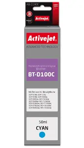 Activejet AB-D100C Ink Cartridge Cyan Compatible High Yield Supreme Dye-Based Ink for Brother Printers