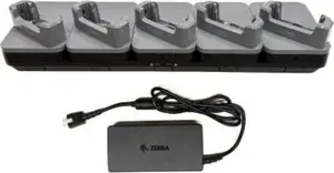 Zebra CRD-TC5A-5SE5D-1 Ethernet ShareCradle komplekts līdz 5 TC501 ierīcēm bez eksoskeleta