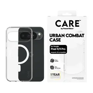 Чехол PanzerGlass CARE Urban Case Clear с белым Qi для Google Pixel 11